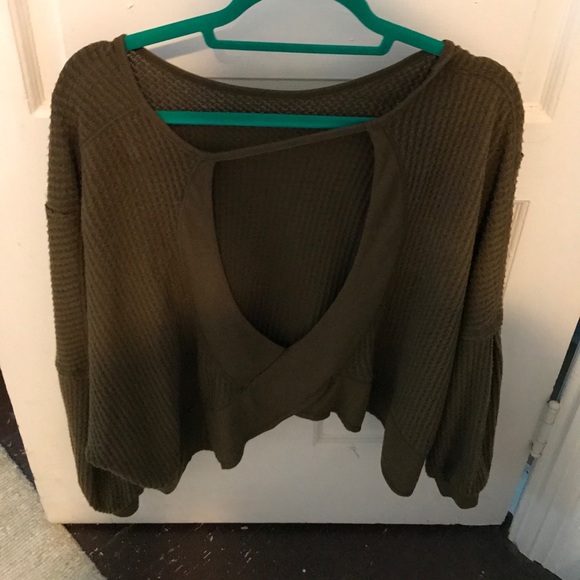 Free people green sweaters - Picture 2 of 2